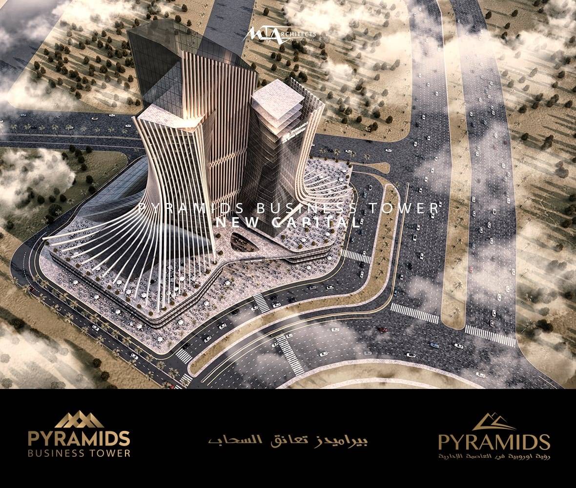 امتلك وحدتك الادارية  في برج Pyramids Business Tower في قلب العاصمة الادارية الجديدة بمقدم 5% وقسط علي 8 سنوات