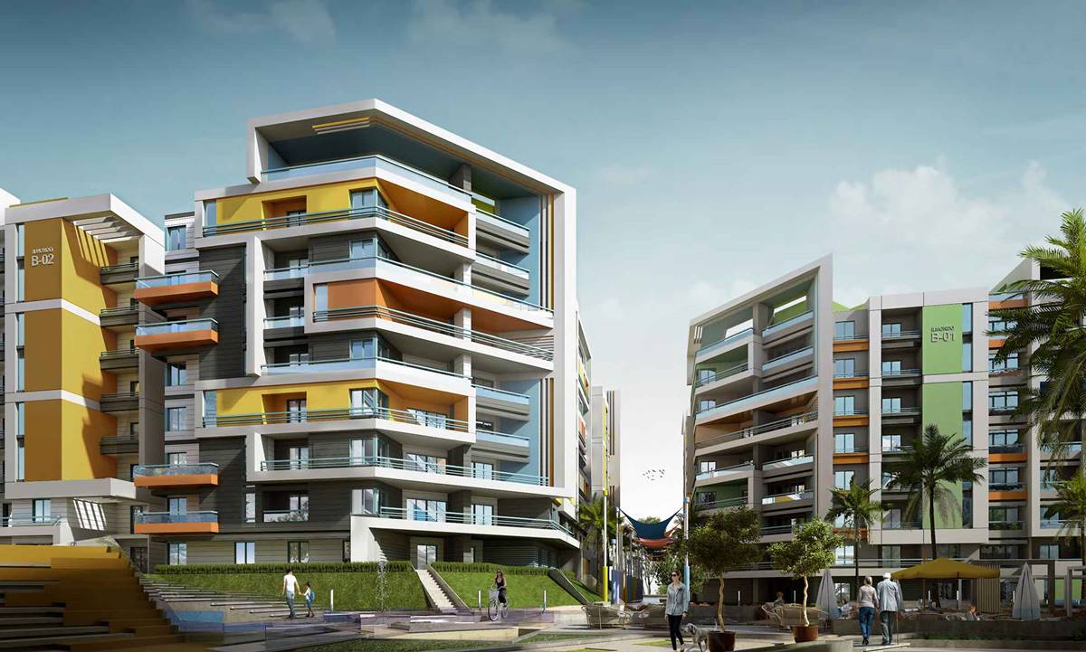 يوجد شقة بمساحة 130 متر للبيع بكمبوند الموندو العاصمة الادارية الجديدة